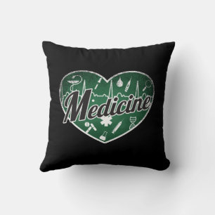 Cojín Decorativo Medicina retro Heart Blackboard Love
