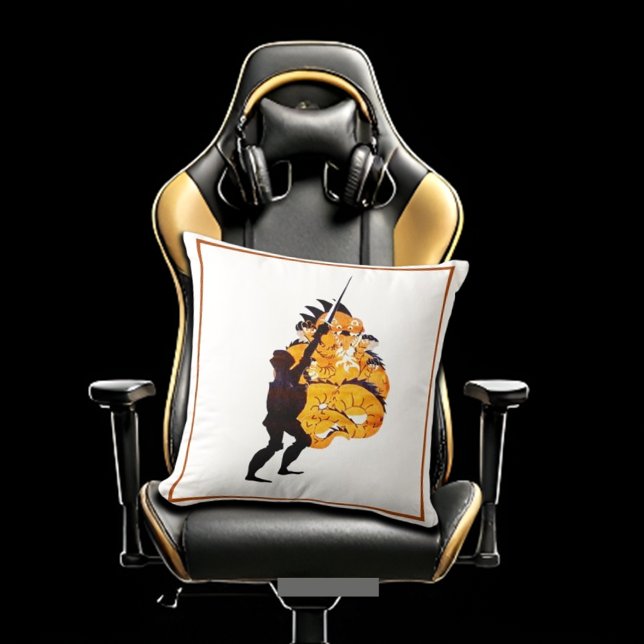 Cojín Decorativo Medieval de Knight y Dragon (perfect gamers theme)