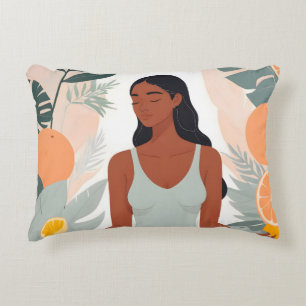 Cojín Decorativo Meditación de cítricos