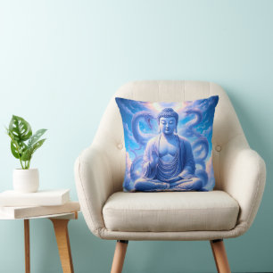 Cojín Decorativo Meditación del Buda Dragón Místico