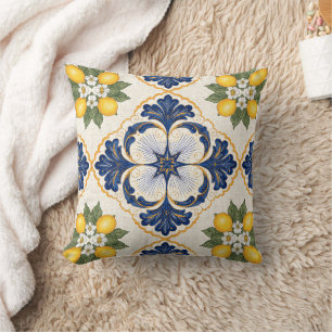 Cojín Decorativo Mediterranean Lemon Tile Italian Talavera