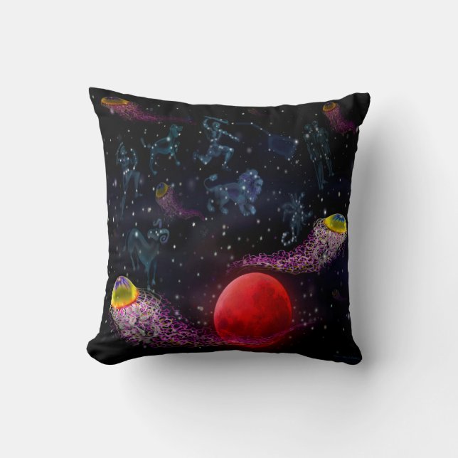 Cojín Decorativo Medusa Espacial (Anverso)