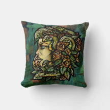 Medusa Verde Serpientes Rosa Gorgona