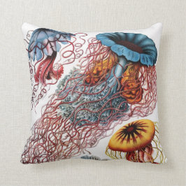 Cojín Decorativo Medusas de Ernst Haeckel