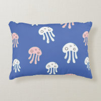 Medusas sobre fondo azul