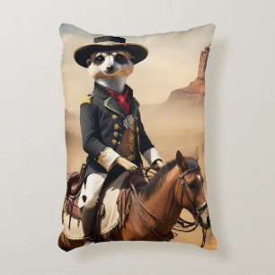 Cojín Decorativo Meerkat En Un Caballo: Podría Ser El Único Extraño