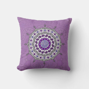 Cojín Decorativo Mehndi Fantasy Silver Pillow