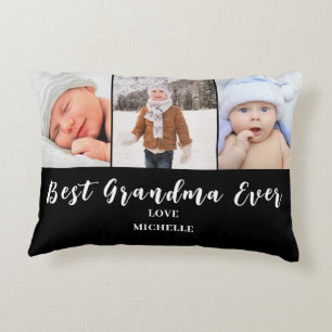 Cojín Decorativo Mejor abuela 3 Nombre de la foto