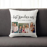 Cojín Decorativo Mejor Abuela de la Historia - Collage de fotos de<br><div class="desc">Celebra a tu abuela con el Cojín decorativo de Collage de fotos de las mejores nietas de la vida. Este keepsake personalizado presenta un bello collage de preciadas fotos, capturando momentos especiales con sus nietos. Está decorado con materiales de alta calidad y aporta un toque elegante y sentimental a cualquier...</div>