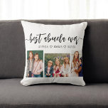Cojín Decorativo Mejor Abuela de la historia - Collage de fotos de<br><div class="desc">Celebra tu Abuela con el mejor Cojín decorativo de Collage de fotos de nietos de la historia de Abuela. Este keepsake personalizado presenta un bello collage de preciadas fotos, capturando momentos especiales con sus nietos. Está decorado con materiales de alta calidad y aporta un toque elegante y sentimental a cualquier...</div>