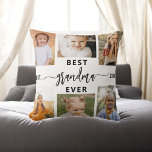 Cojín Decorativo Mejor Abuela de la Historia - Collage de fotos de<br><div class="desc">Celebra la "Mejor Abuela de la Historia" con este Cojín decorativo de Collage de fotos de nietos personalizado. Este regalo reflexivo incluye un collage de preciosas fotos que capturan momentos especiales, complementado por un mensaje sincero. Está construido con tejidos suaves de alta calidad y ofrece confort y estilo a cualquier...</div>