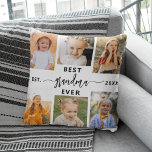 Cojín Decorativo Mejor Abuela de la Historia - Collage de fotos de<br><div class="desc">Celebra la "Mejor Abuela de la Historia" con este Cojín decorativo de Collage de fotos de nietos personalizado. Este regalo reflexivo incluye un collage de preciosas fotos que capturan momentos especiales, complementado por un mensaje sincero. Está construido con tejidos suaves de alta calidad y ofrece confort y estilo a cualquier...</div>