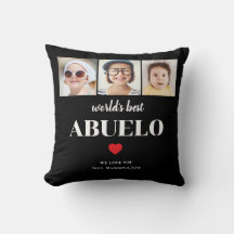 Mejor Abuelo del Mundo Te amamos 3 Nombres de Foto