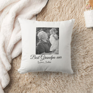 Cojín Decorativo mejor abuelo siempre abuelos foto regalos clásicos