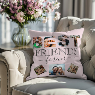 Cojín Decorativo Mejor Amigo Moderno Foto Keepsake Rubor Pink