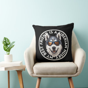 Cojín Decorativo Mejor Amigo Siberian Husky