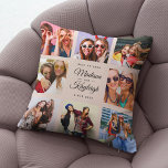 Cojín Decorativo MEJOR AMIGOS Collage de fotos de Instagram con gui<br><div class="desc">Personalizado Besties Photo pillow mostrando sus propios nombres personalizados en un collage de fotos con Insta amigable. Un regalo perfecto para un regalo de graduación de keepsake o una dulce sorpresa de cumpleaños para tu mejor amigo para siempre. Esta es la versión rosa de color.</div>
