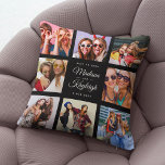 Cojín Decorativo MEJOR AMIGOS Collage de fotos de Instagram de Moda<br><div class="desc">Personalizado Besties Photo pillow mostrando sus propios nombres personalizados en un collage de fotos con Insta amigable. Un regalo perfecto para un regalo de graduación de keepsake o una dulce sorpresa de cumpleaños para tu mejor amigo para siempre. Esta es la versión negra.</div>