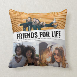 Cojín Decorativo Mejor Amigos Modernos Para La Vida BFF Bestis 3 Fo
