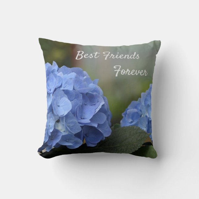 Cojín Decorativo Mejor Amigos para siempre Hydrangeas (Anverso)