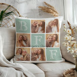 Cojín Decorativo Mejor Amigos Personalizados Para Siempre 6 Collage<br><div class="desc">¡Celebra tu inquebrantable vínculo con esta almohada fotográfica de "Los mejores amigos para siempre"! Con letras en negrita "BFF" y espacio para 6 de tus fotos favoritas, este diseño te permite crear tu propio keepsake personalizado. Añade tus nombres o un mensaje sincero para hacerlo único tuyo. Esta almohada es un...</div>