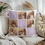 Cojín Decorativo Mejor Amigos Personalizados Para Siempre 6 Collage<br><div class="desc">¡Celebra tu inquebrantable vínculo con esta almohada fotográfica de "Los mejores amigos para siempre"! Con letras en negrita "BFF" y espacio para 6 de tus fotos favoritas, este diseño te permite crear tu propio keepsake personalizado. Añade tus nombres o un mensaje sincero para hacerlo único tuyo. Esta almohada es un...</div>