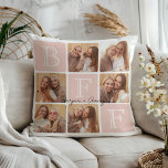 Cojín Decorativo Mejor Amigos Personalizados Para Siempre 6 Collage<br><div class="desc">¡Celebra tu inquebrantable vínculo con esta almohada fotográfica de "Los mejores amigos para siempre"! Con letras en negrita "BFF" y espacio para 6 de tus fotos favoritas, este diseño te permite crear tu propio keepsake personalizado. Añade tus nombres o un mensaje sincero para hacerlo único tuyo. Esta almohada es un...</div>