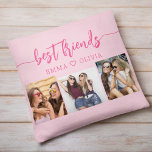 Cojín Decorativo Mejor Amigos Rosa 3 Collage de fotos Keepsake<br><div class="desc">Celebra la amistad con el Cojín decorativo Keepsake del Hot Pink Best Friends 3 Collage de fotos. Personalizado con un vibrante diseño rosado caliente, cuenta con un bello collage de tres preciadas fotos que capturan momentos especiales con tus mejores amigos. Esta almohada, elaborada con materiales de alta calidad, aporta un...</div>