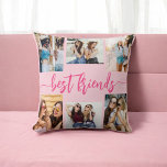 Cojín Decorativo Mejor Amigos Rosa 6 Collage de fotos Keepsake<br><div class="desc">Captura la esencia de la amistad con el Cojín decorativo Keepsake de Hot Pink Best Friends 6 Collage de fotos. Esta almohada personalizada muestra un vibrante diseño rosa caliente y un bello collage de seis preciadas fotos, celebrando momentos inolvidables con tus mejores amigos. Diseñado con materiales de alta calidad, añade...</div>
