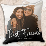 Cojín Decorativo Mejor Amistad Personalizada de Amigos 2 Foto<br><div class="desc">Celebra tu mejor amigo y amistad con una almohada de conservador de fotos personalizado. Ya sea un cumpleaños o Navidades, esta almohada de los mejores amigos es un regalo maravilloso que será un tesoro por años. Cita: "Dios nos hizo mejores amigos, porque sabía que nuestra madre no podía manejarnos como...</div>