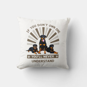 Cojín Decorativo Mejor Arte de Rottweiler para Hombres Mujeres Niño