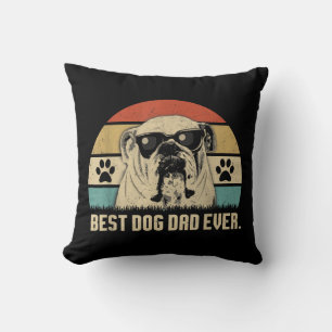 Cojín Decorativo Mejor Bulldog inglés Vintage Padrillo de PDA