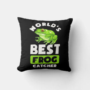Cojín Decorativo Mejor Catcher de ranas del mundo