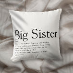 Cojín Decorativo Mejor Definición Hermana De Color Blanco Y Negro M<br><div class="desc">Personaliza tu hermana especial o hermana (pequeña o grande) para crear un regalo único. Es una manera perfecta de mostrarle a diario lo increíble que es. Diseñado por Thisisnotme©</div>