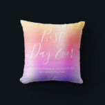 Cojín Decorativo Mejor día de Boda arcoiris Rosa<br><div class="desc">Mejor Día Boda Moderno Girly Moderno y Elegante Oro Metálico,  Oro Rosa y Morado Ombre Pastel Fiesta Pillow,  perfecto para una elegante Boda o Ducha Bridal. Esta almohada fiesta es perfecta para un regalo de Boda de ducha nupcial. Si necesita elementos coincidentes adicionales,  póngase en contacto con el diseñador.</div>