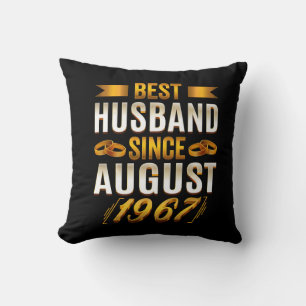 Cojín Decorativo Mejor Esposo Desde Agosto de 1967 Divertido Aniver