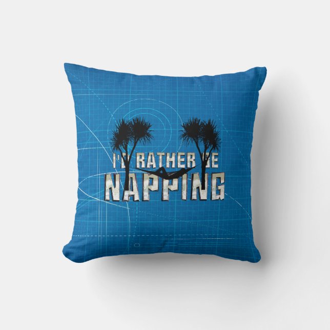 Cojín Decorativo Mejor Estar Durmiendo (Anverso)
