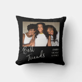 Cojín Decorativo Mejor foto de amigos uno