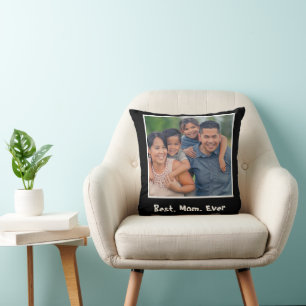 Cojín Decorativo Mejor foto de mamá de Personalizado