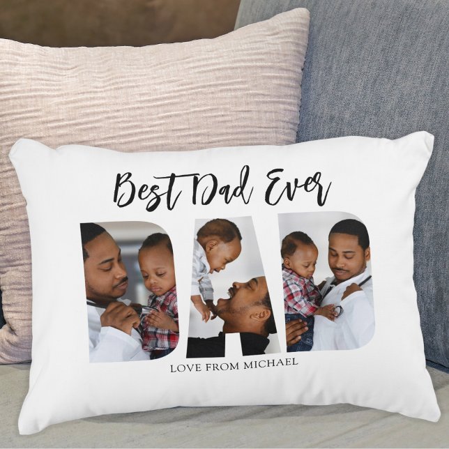 Cojín Decorativo Mejor foto de papá (Subido por el creador)