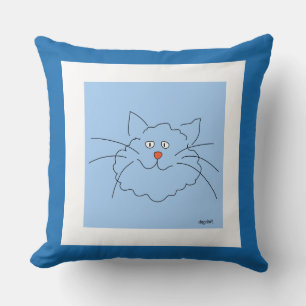 Cojín Decorativo Mejor gato azul