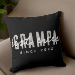 Cojín Decorativo Mejor Grampa desde 20XX Preppy simple moderno<br><div class="desc">Este diseño sencillo y moderno se compone de una tipografía de san serif.</div>