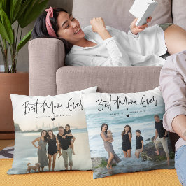 Cojín Decorativo Mejor guión de mamá de 2 x foto