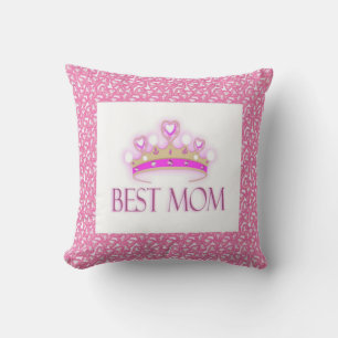 Cojín Decorativo Mejor Madre Corona Mojo Americano Pillow