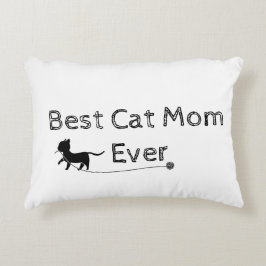 Cojín Decorativo Mejor Madre De Gato