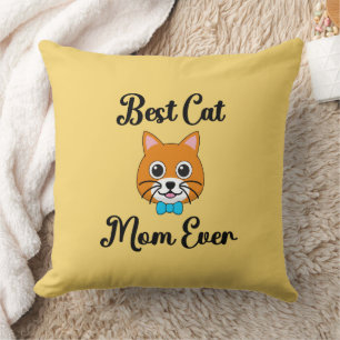 Cojín Decorativo Mejor Madre De Gato