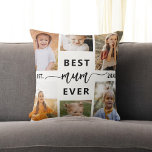 Cojín Decorativo Mejor Mamá de la historia - Collage de fotos del D<br><div class="desc">Celebra tu mamá con el Cojín decorativo de Collage de fotos del Día de la Madre "Mejor Mamá de la Historia". Esta almohada personalizada incluye un bonito collage de preciadas fotos, que capta momentos y recuerdos especiales. El sincero mensaje "La mejor Mamá de la historia" agrega un toque amoroso. Está...</div>