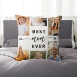 Cojín Decorativo Mejor Mamá de la Historia - Collage de fotos del D<br><div class="desc">Celebra a tu madre con el Cojín decorativo de Collage de fotos del Día de la Madre "Mejor Mamá Nunca". Esta almohada personalizada incluye un bonito collage de preciadas fotos, que capta momentos y recuerdos especiales. El sincero mensaje "Mejor Mamá Nunca" agrega un toque amoroso. Está hecho con tejidos de...</div>
