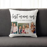Cojín Decorativo Mejor Mamá de la historia - Collage de fotos del D<br><div class="desc">Celebrar el Día de la Madre con el mejor Cojín decorativo de Collage de fotos de la Mamá. Este keepsake personalizado cuenta con un bonito collage de preciadas fotos, que capturan momentos especiales con tu mamá. Está decorado con materiales de alta calidad y aporta un toque elegante y sentimental a...</div>