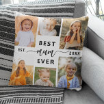 Cojín Decorativo Mejor Mamá de la historia - Collage de fotos del D<br><div class="desc">Celebra tu mamá con el Cojín decorativo de Collage de fotos del Día de la Madre "Mejor Mamá de la Historia". Esta almohada personalizada incluye un bonito collage de preciadas fotos, que capta momentos y recuerdos especiales. El sincero mensaje "La mejor Mamá de la historia" agrega un toque amoroso. Está...</div>